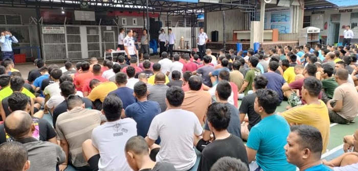 Lapas Bagansiapiapi Lakukan Razia Rutin di Hunia WBP, Sita Beberapa Barang Larangan 